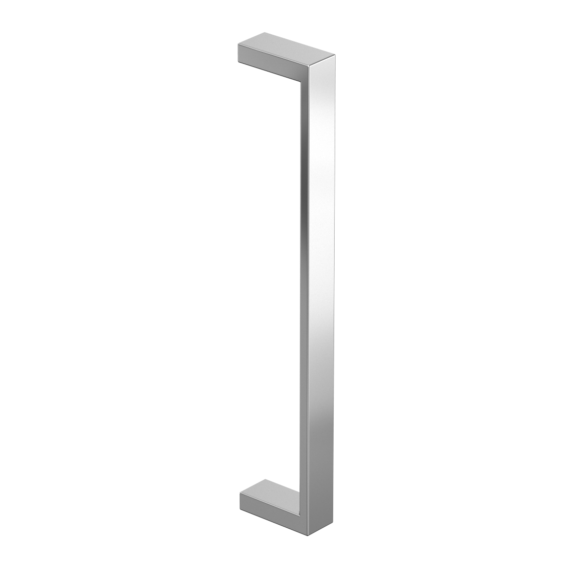 Commercial Door Pull w/ HalfRound Grip Standard Metal