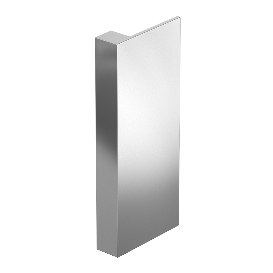 Rectangular Offset Commercial Door Pull Standard Metal