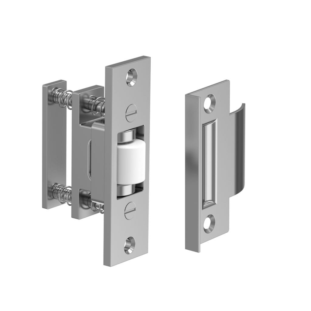 Heavy Duty Roller Latch w/ Angle Stop Strike Standard Metal