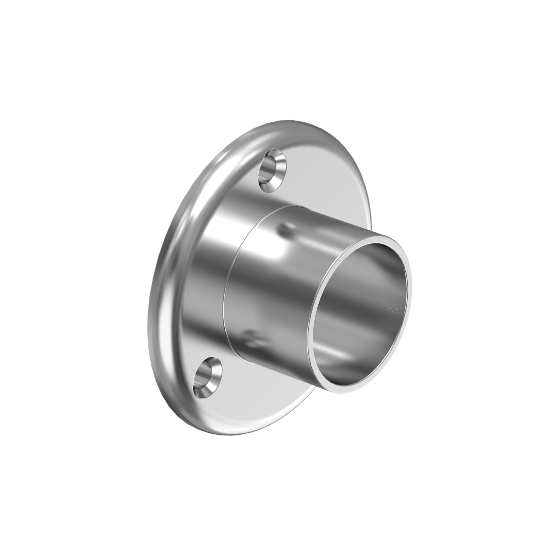 1" Closet Rod Flange Standard Metal