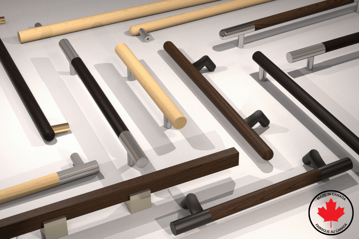 Featured Product Wood Door Pulls Crafted in Canada Standard Metal