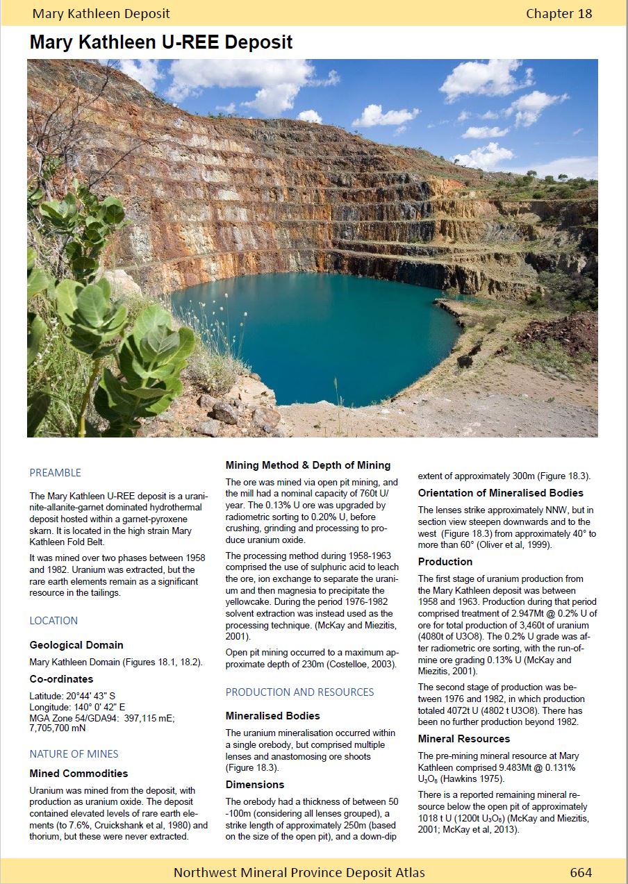 NW Mineral Province Deposit Atlas Sustainable Minerals Institute