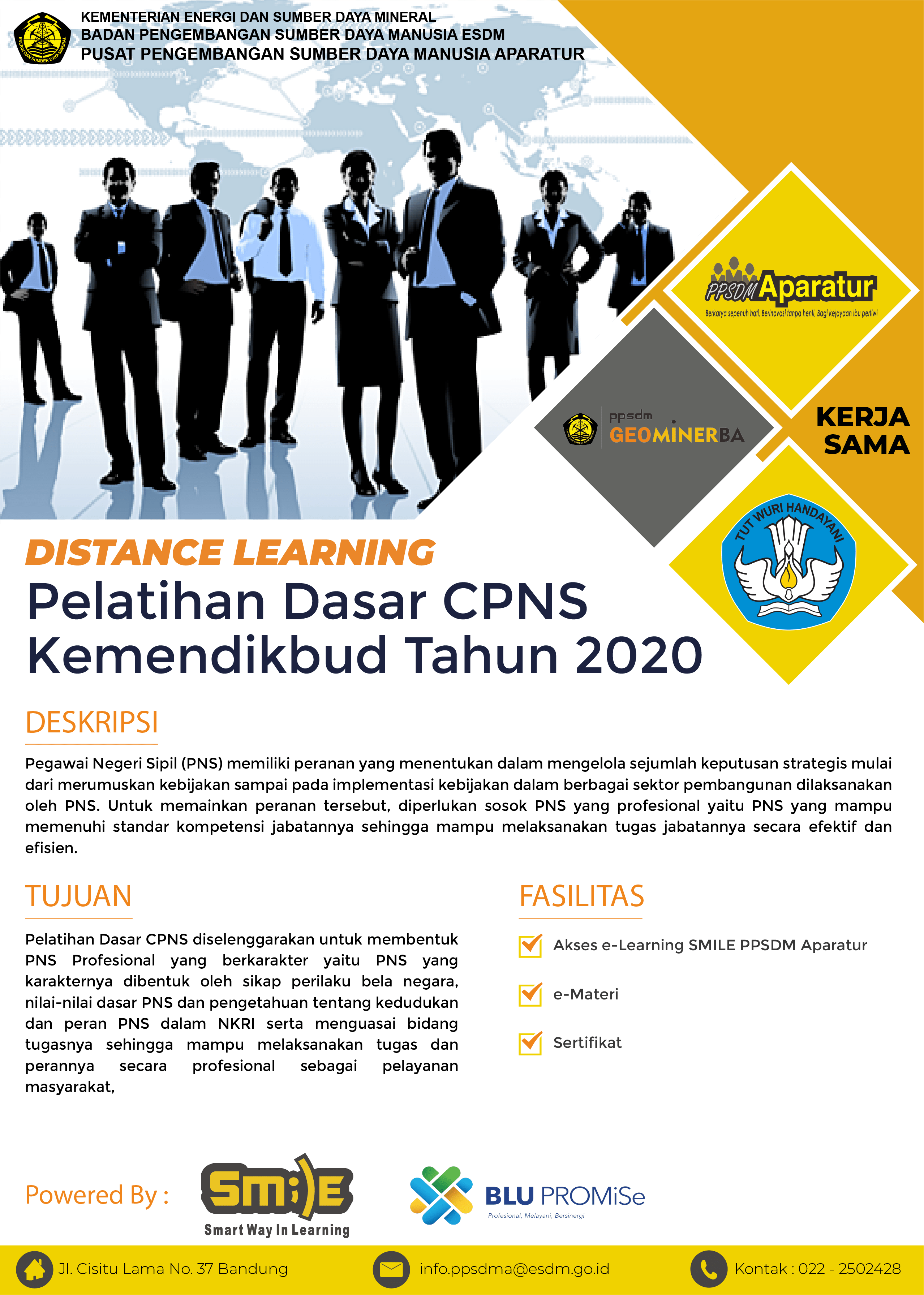 SMILE PPSDM APARATUR DLCPNS01 Pelatihan Dasar CPNS Kemendikbud
