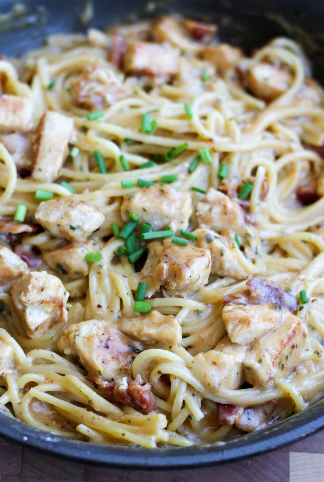 Chicken Bacon Ranch Spaghetti Smile Sandwich