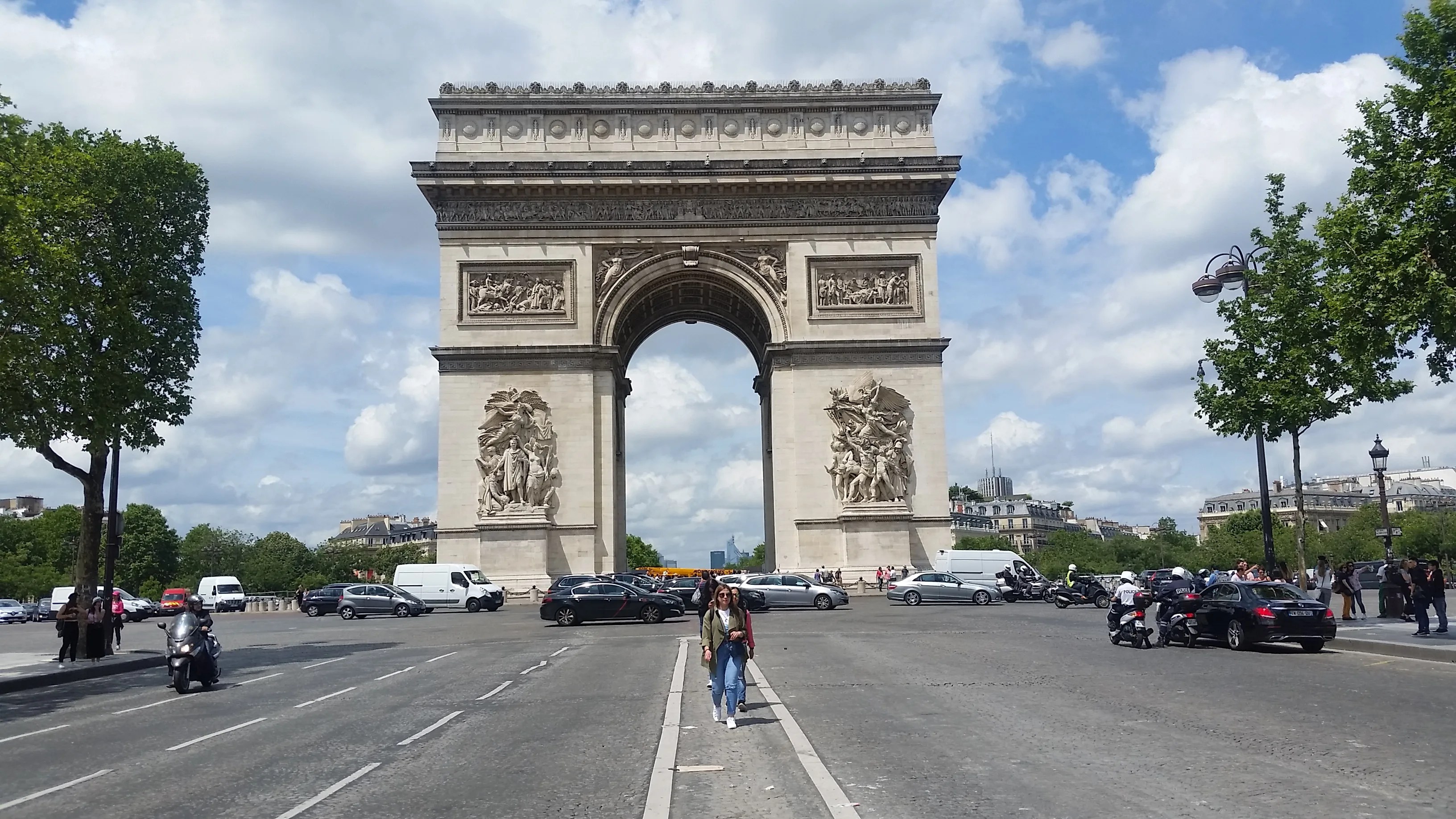 The Arc de Triomphe