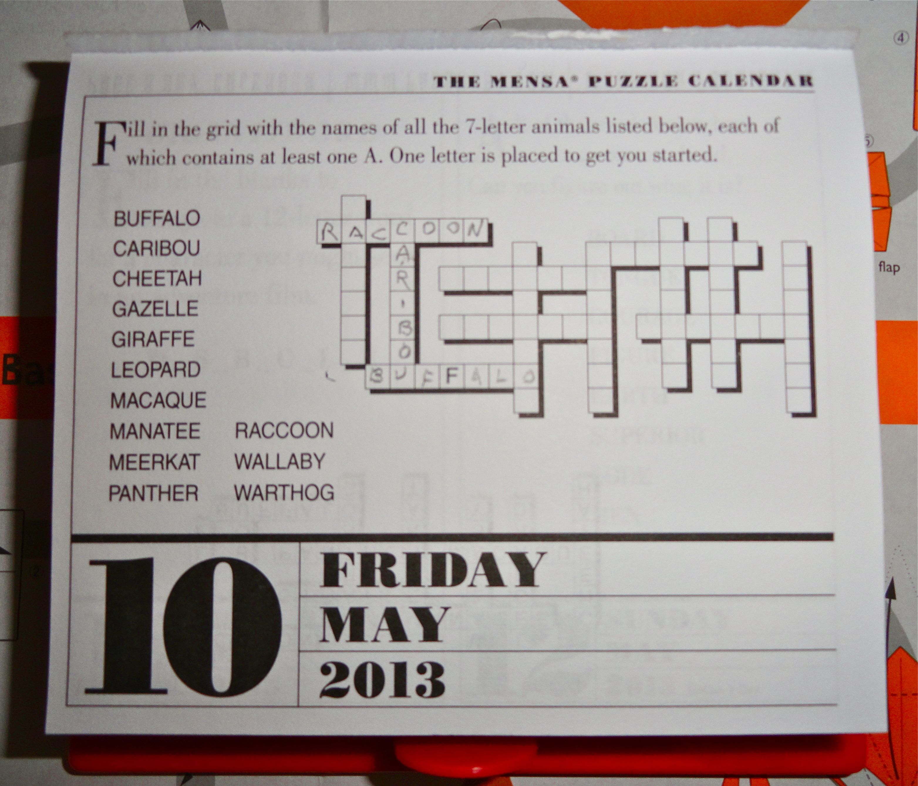 animal crosswords SMILINGBAGEL