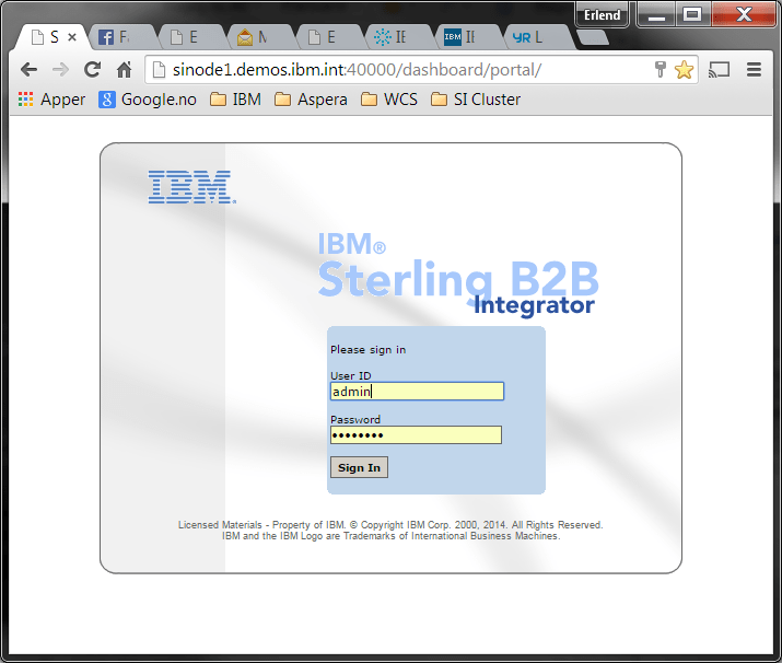 Sterling B2B Integrator Installation Part 2 SB2BI Node 1 Erlend's Blog