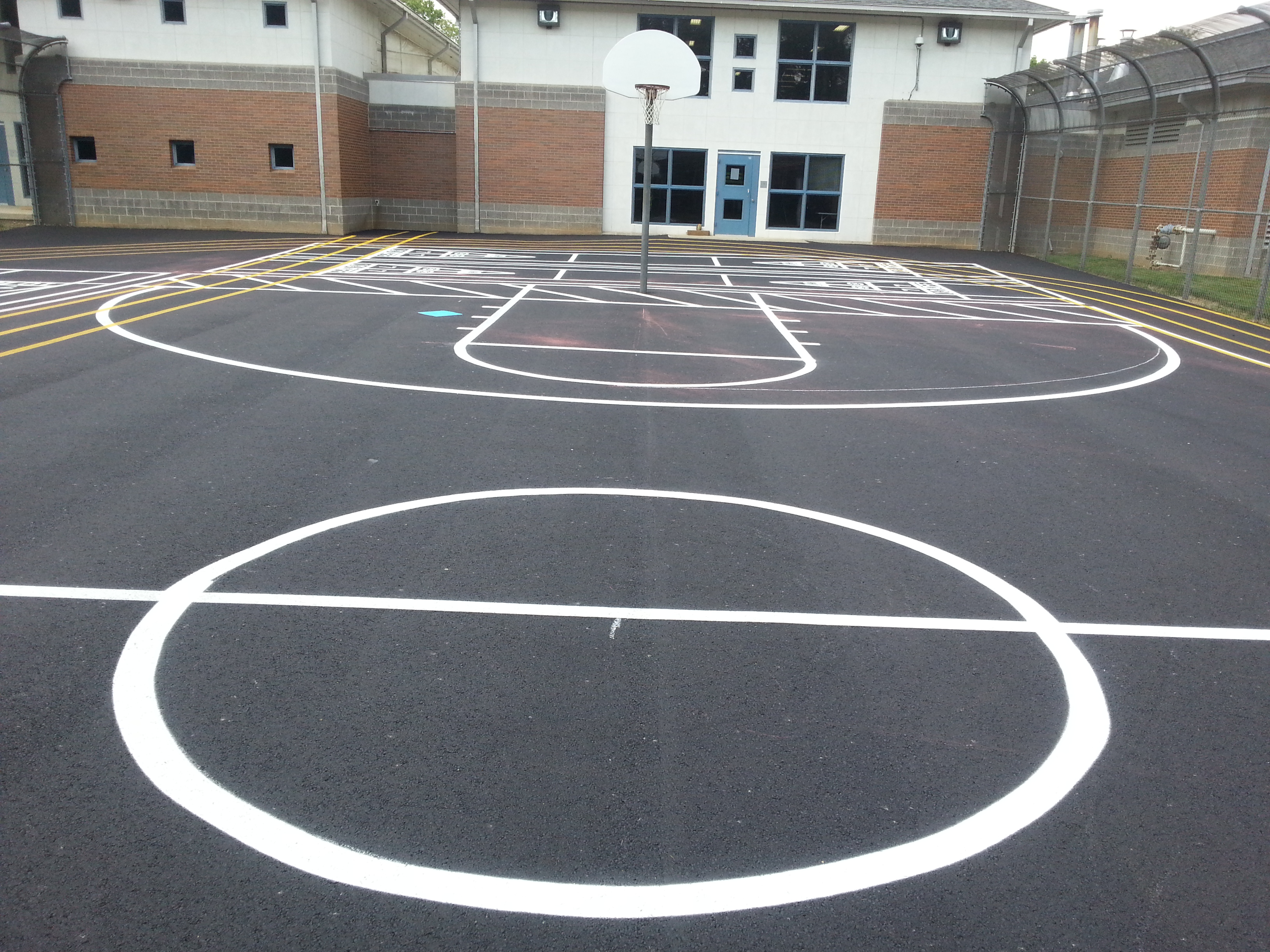 Basketball Court - Smith and Sons Sealcoating and Striping