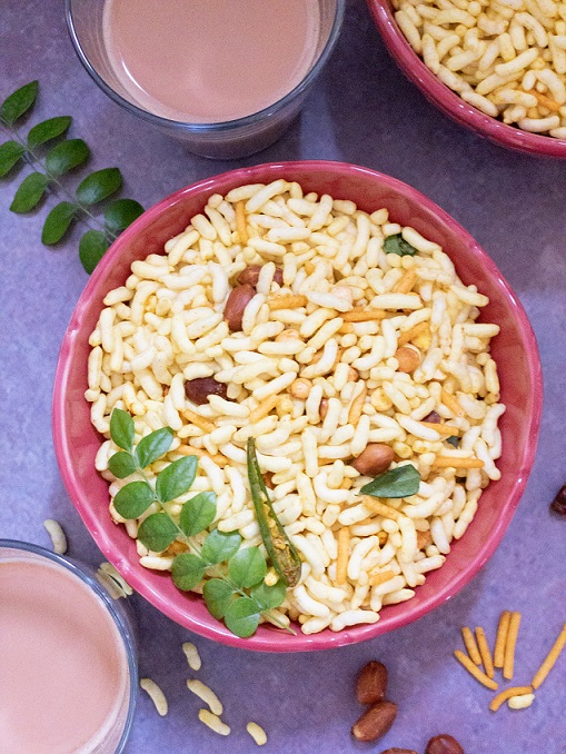 Healthy Spicy Puffed Rice Snack Smitha's Bake Love