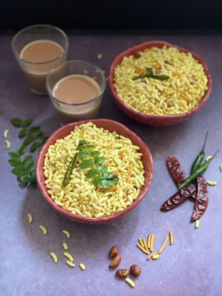 Healthy Spicy Puffed Rice Snack Smitha's Bake Love