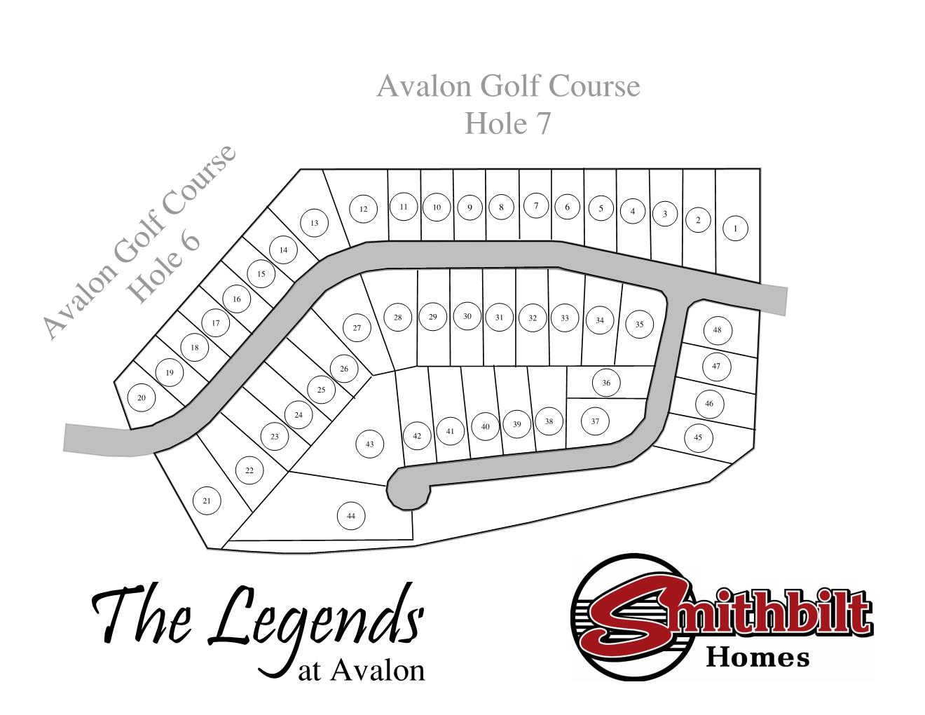 The Legends Sales Map Smithbilt Homes