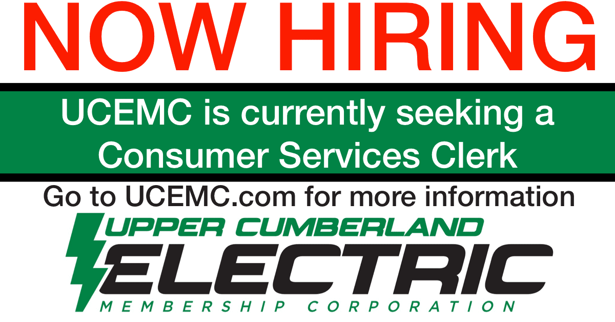 Upper Cumberland Electric Membership Corporation is Hiring a Customer
