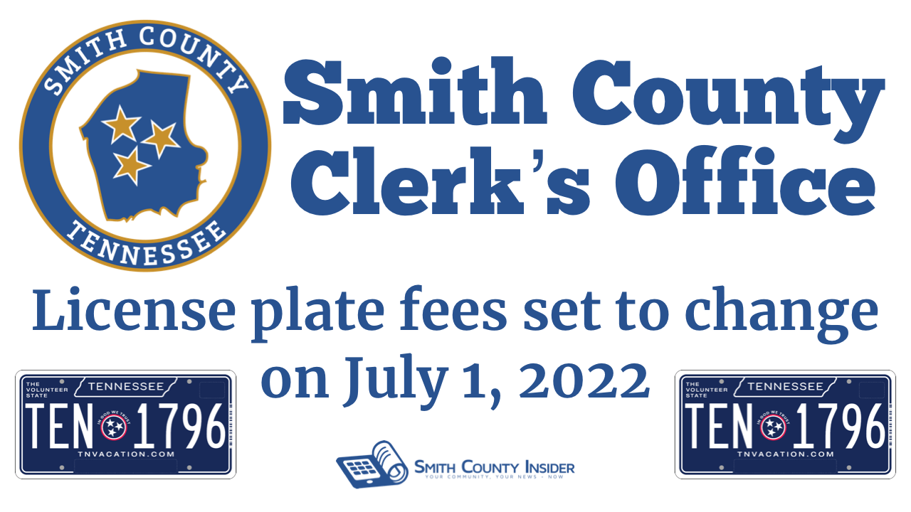 License plate fees set to change on July 1, 2022 Smith County Insider