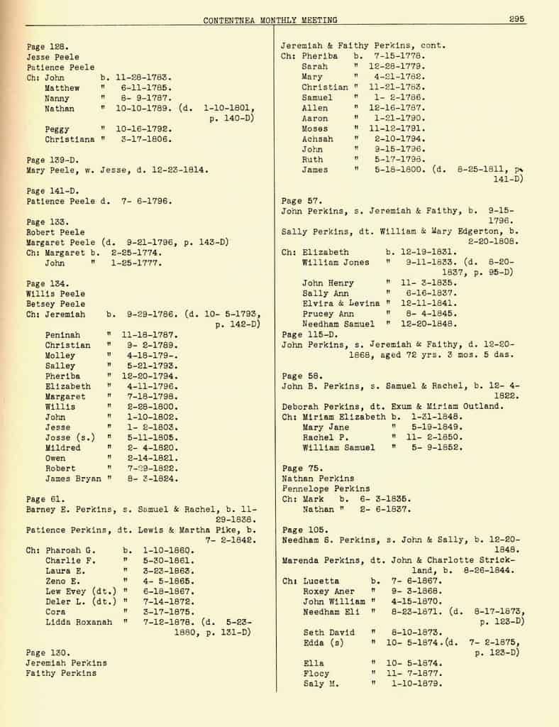 Encyclopedia of American Quaker Genealogy Wayne County, North