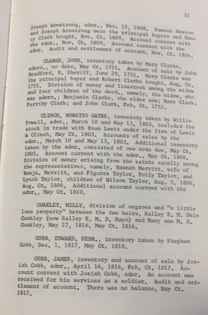 Estate Records of County North Carolina 17301820 Smith Harper