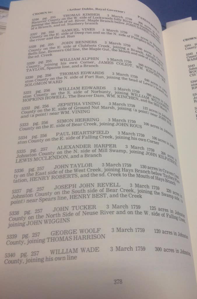 Marriages of Granville County, North Carolina 17531868 Smith Harper