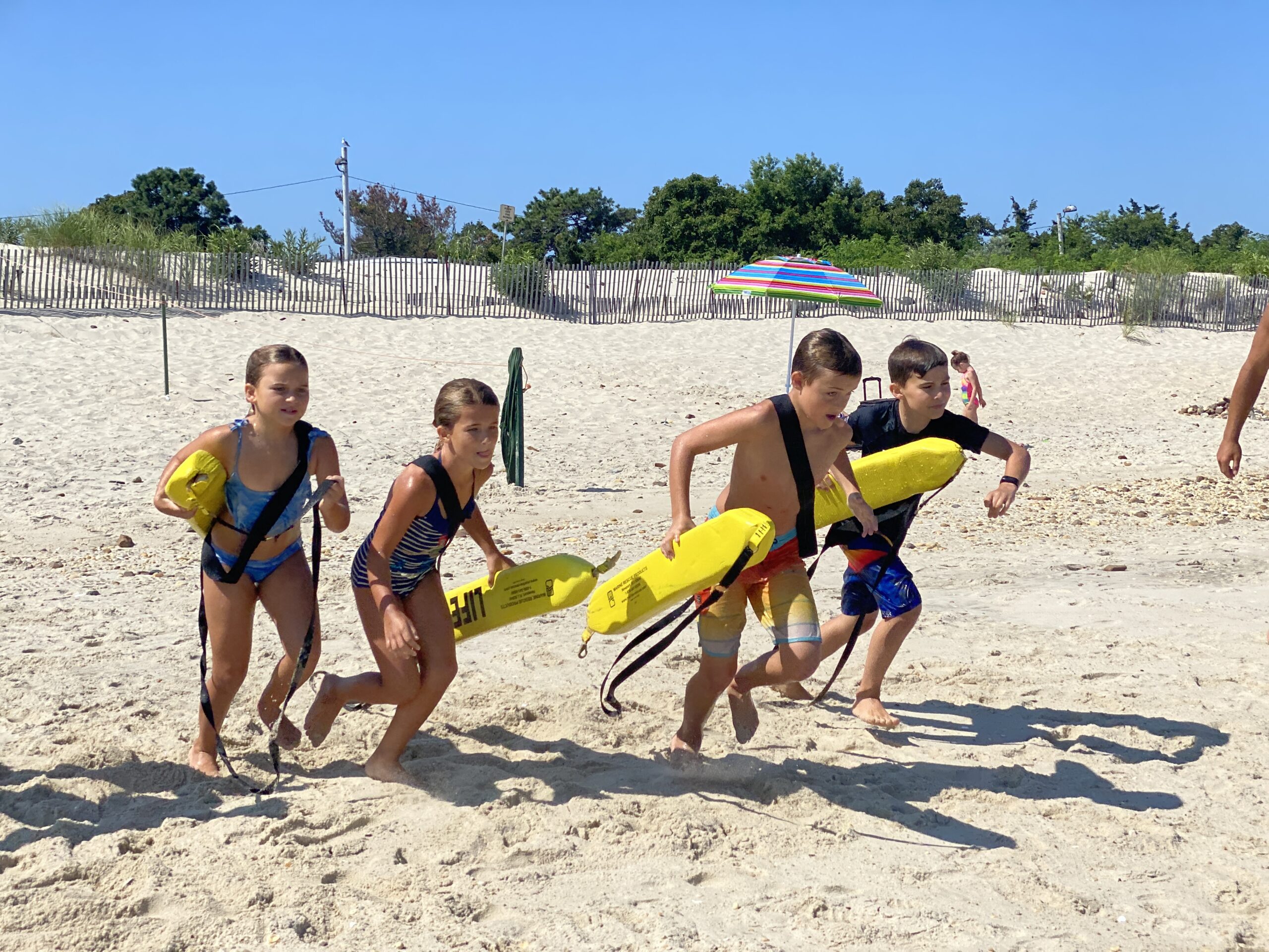 Junior Lifeguards 2021, Weekend 2 Smith Point Lifeguards