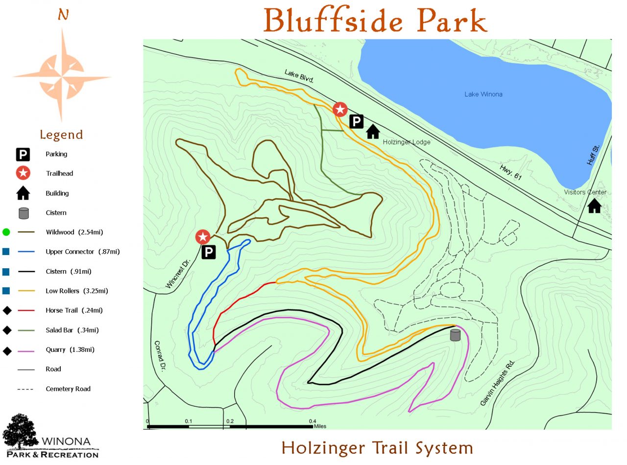 Mountain biking trails in La Crosse, Wisconsin