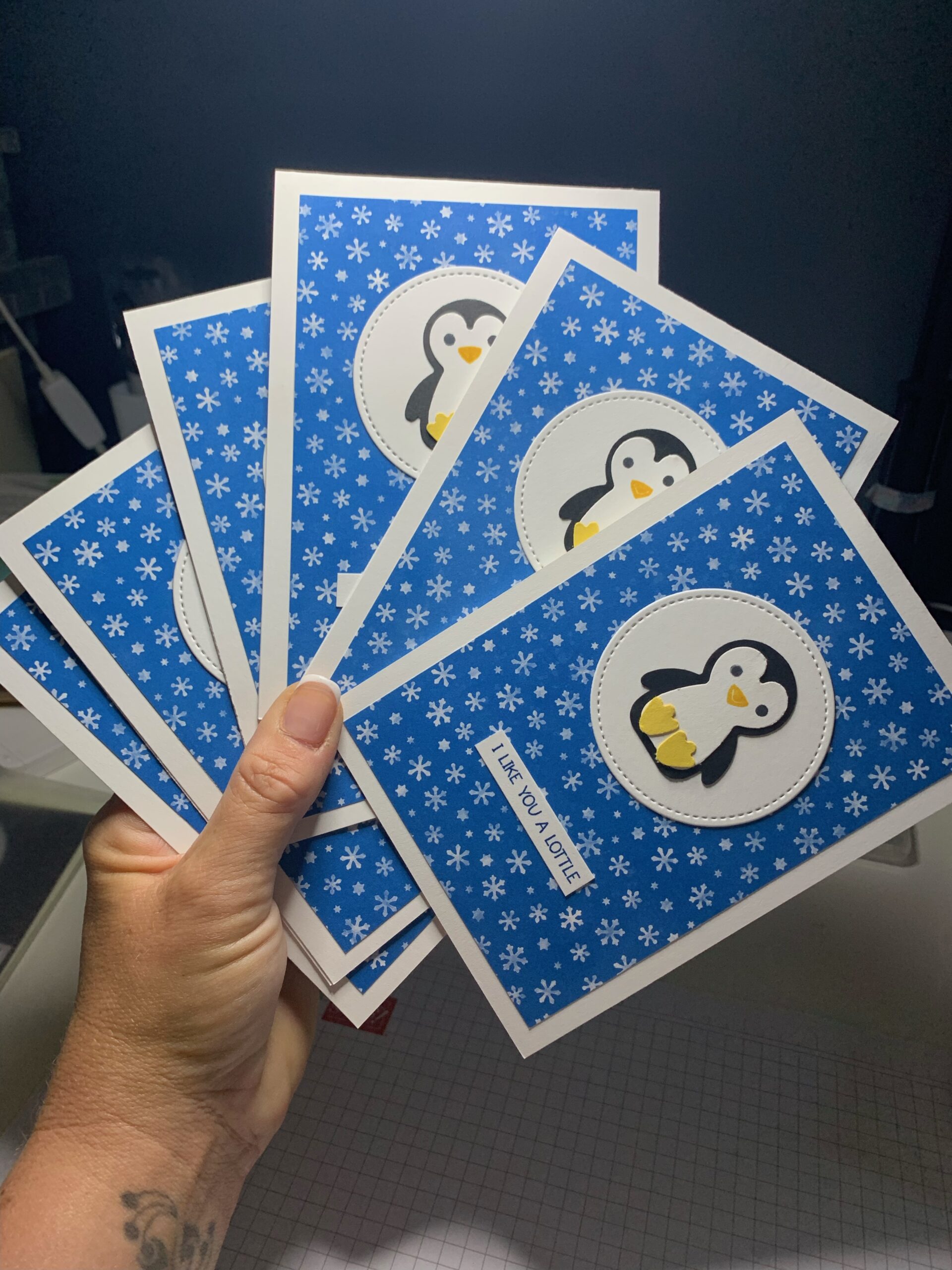 Penguin Place Christmas Cards Smiths Crafty Creations
