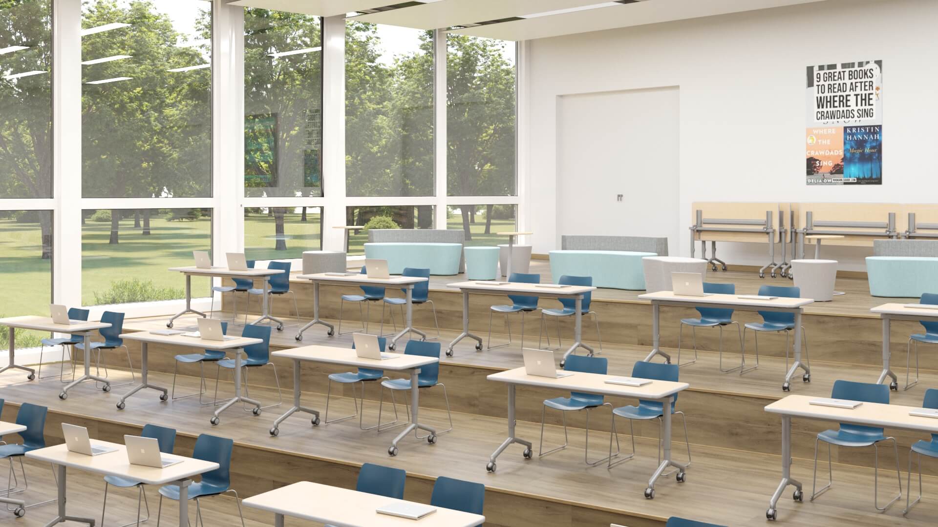 University and Higher Education Furniture College Tables and Seating