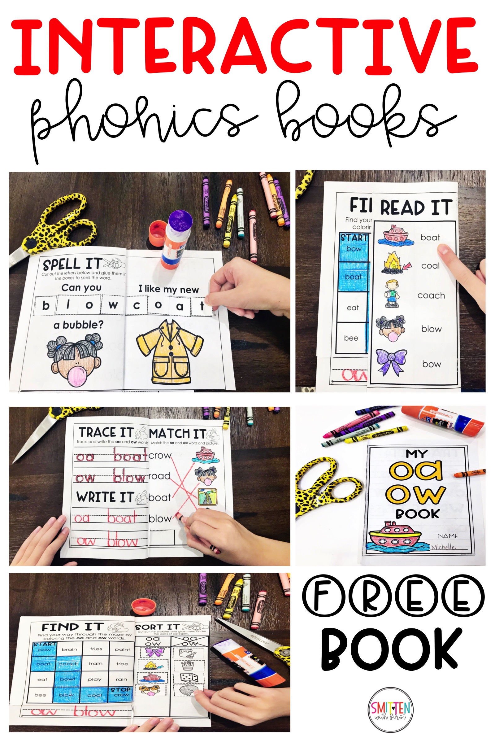 interactive phonics activity books Smitten with First