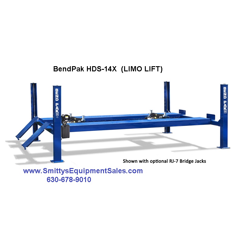 BendPak Model HDS14X Four Post Lift LIMO LIFT Smitty’s Automotive