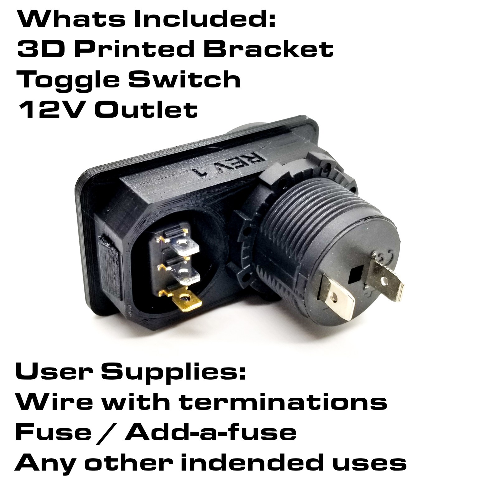 Subaru Trunk Switch with 12v Outlet SMK Fabrication