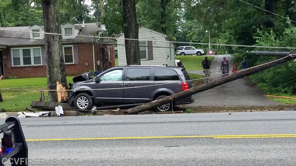 No Injuries Reported After Vehicle Strikes Pole in Waldorf Southern Maryland News Net