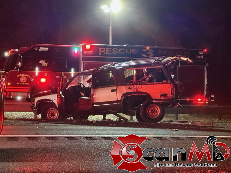 UPDATE One Flown to Trauma Center After Two Vehicle Collision in Lusby