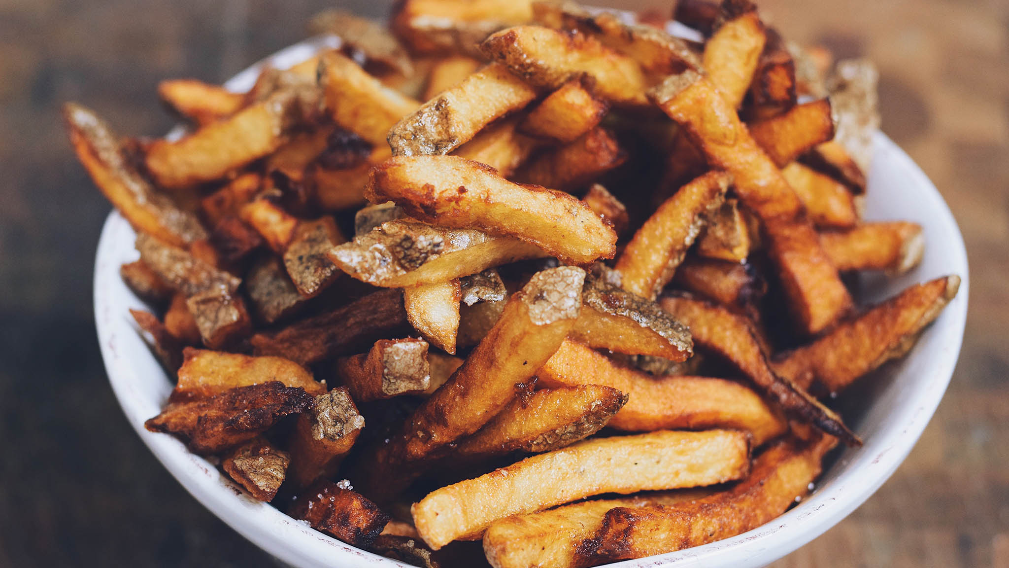 Homemade Classic French Fries Smoked BBQ Source