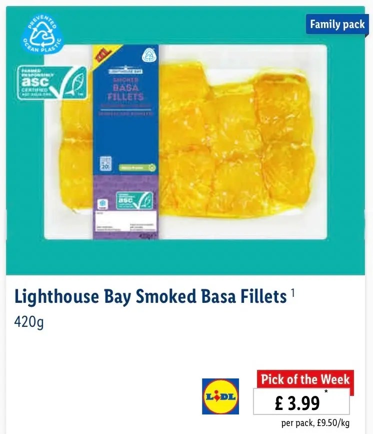 Lidl Smoked Basa Fillets Healthy & Delicious Seafood Smokedbyewe