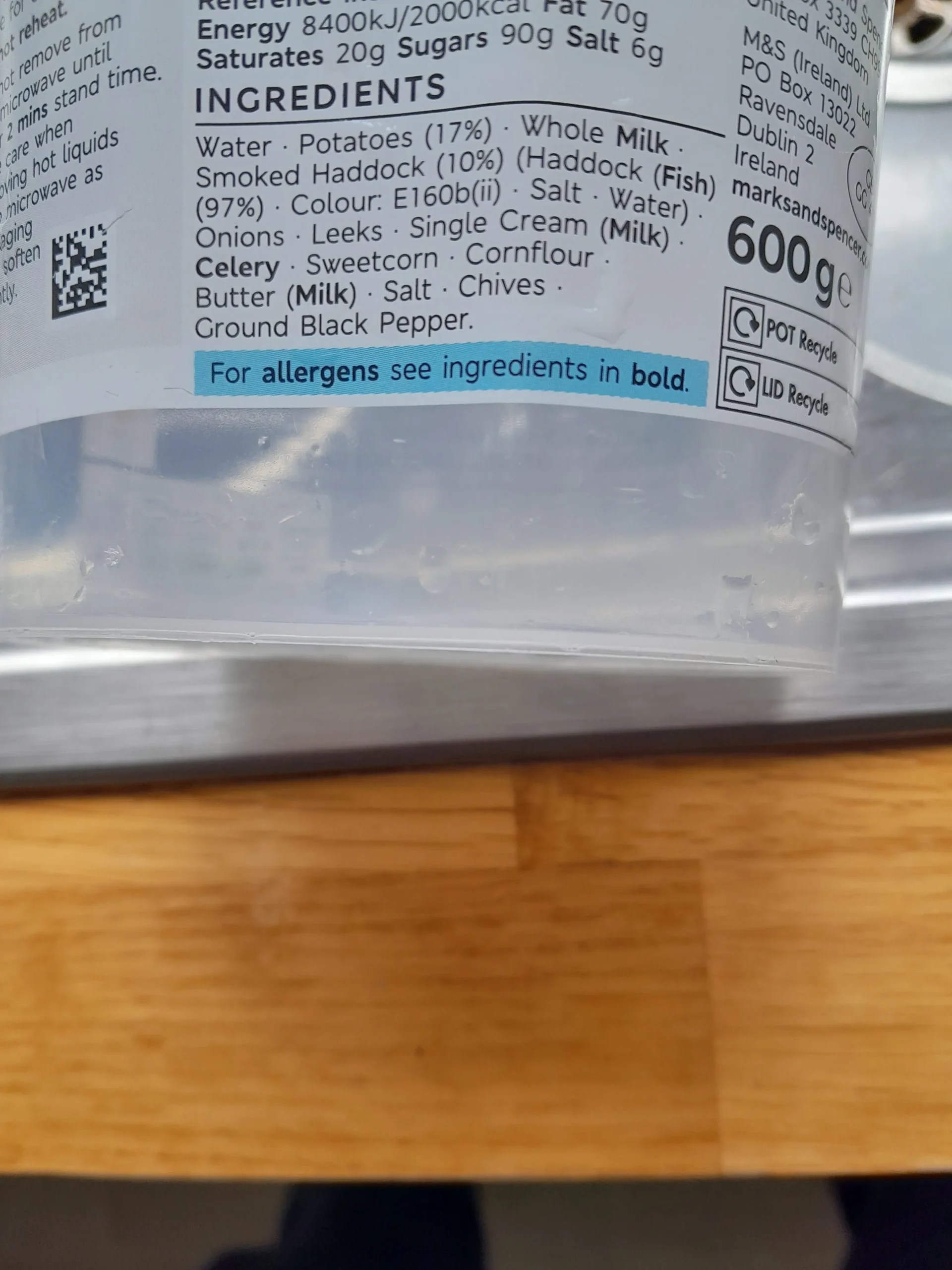 Delicious Marks And Spencer Smoked Haddock Chowder A Seafood Delight