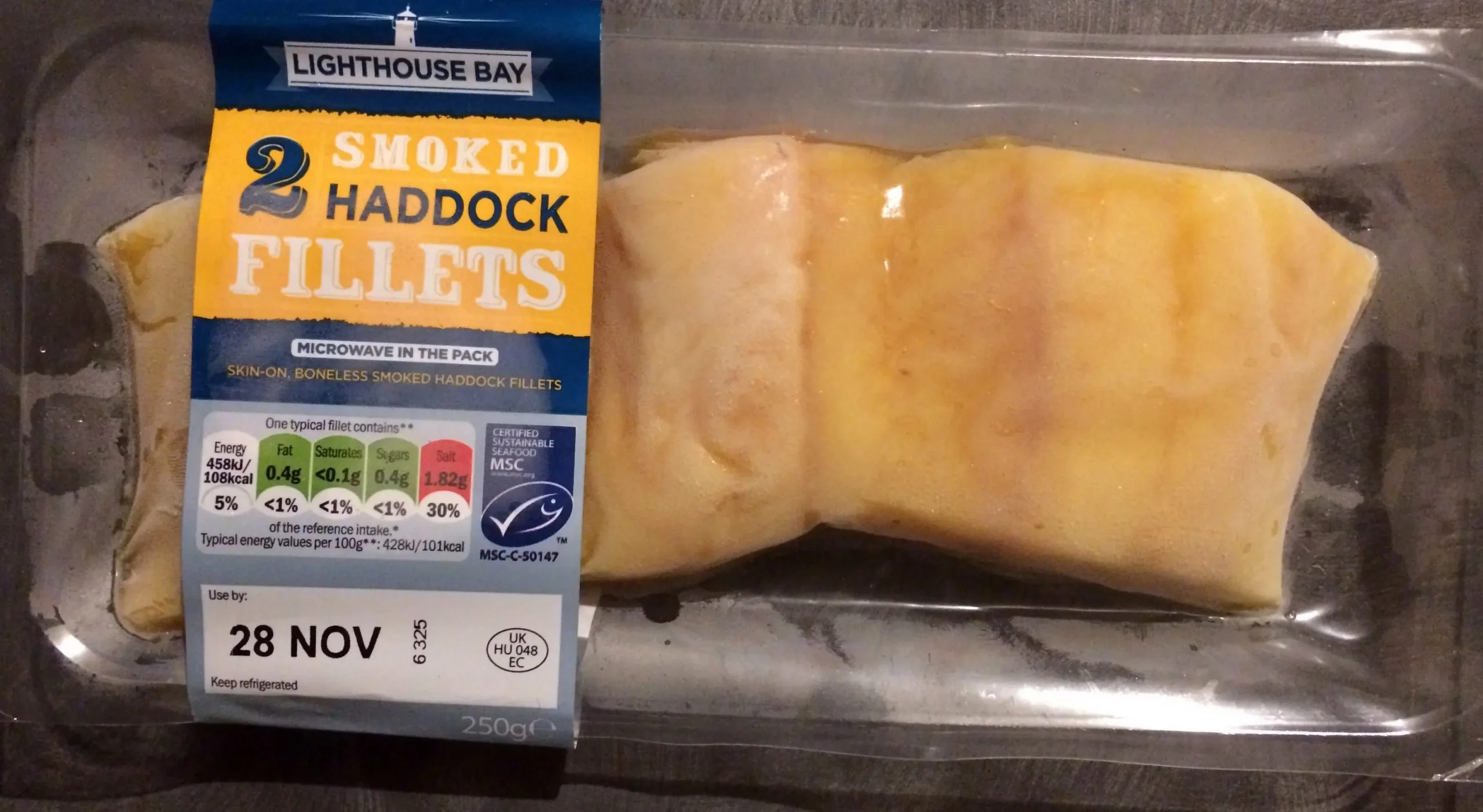 Smoked Haddock Calories, Protein & Carbs Nutritional Breakdown