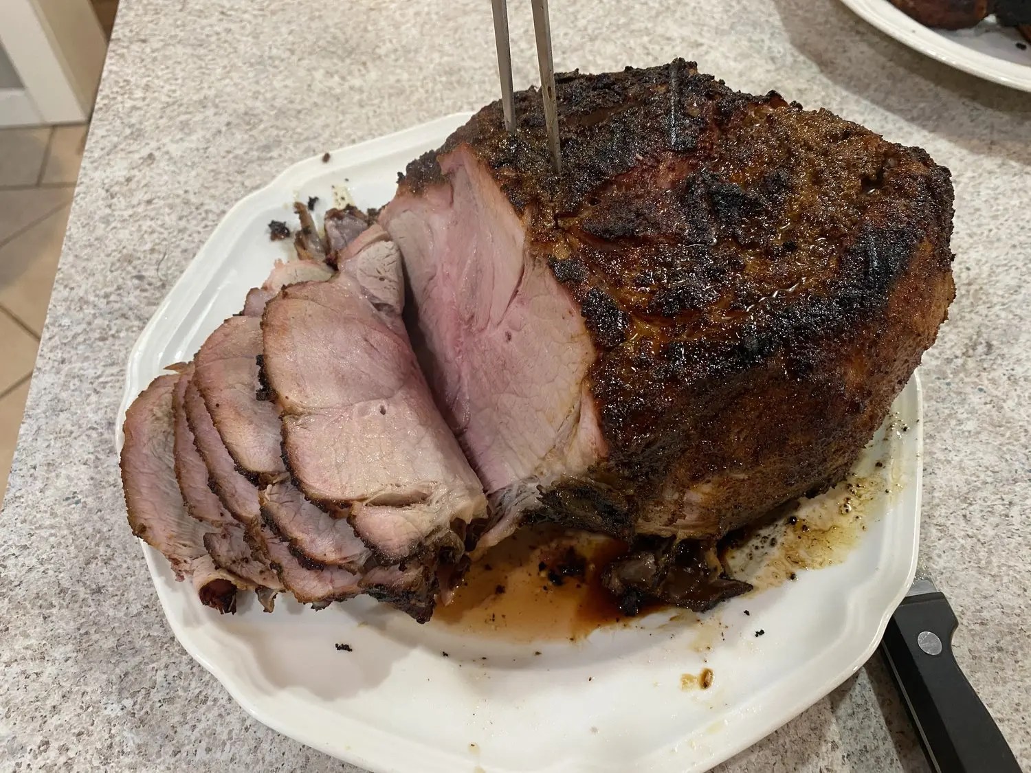 Perfectly Cooked Smoked Pork Leg Internal Temperature Guide Smokedbyewe