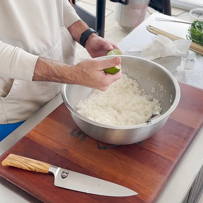 Cilantro Lime Jasmine Rice Smoked Q