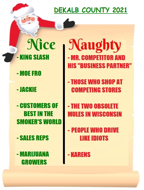 Santa’s “Naughty or Nice” list for DeKalb County is out. Which side are