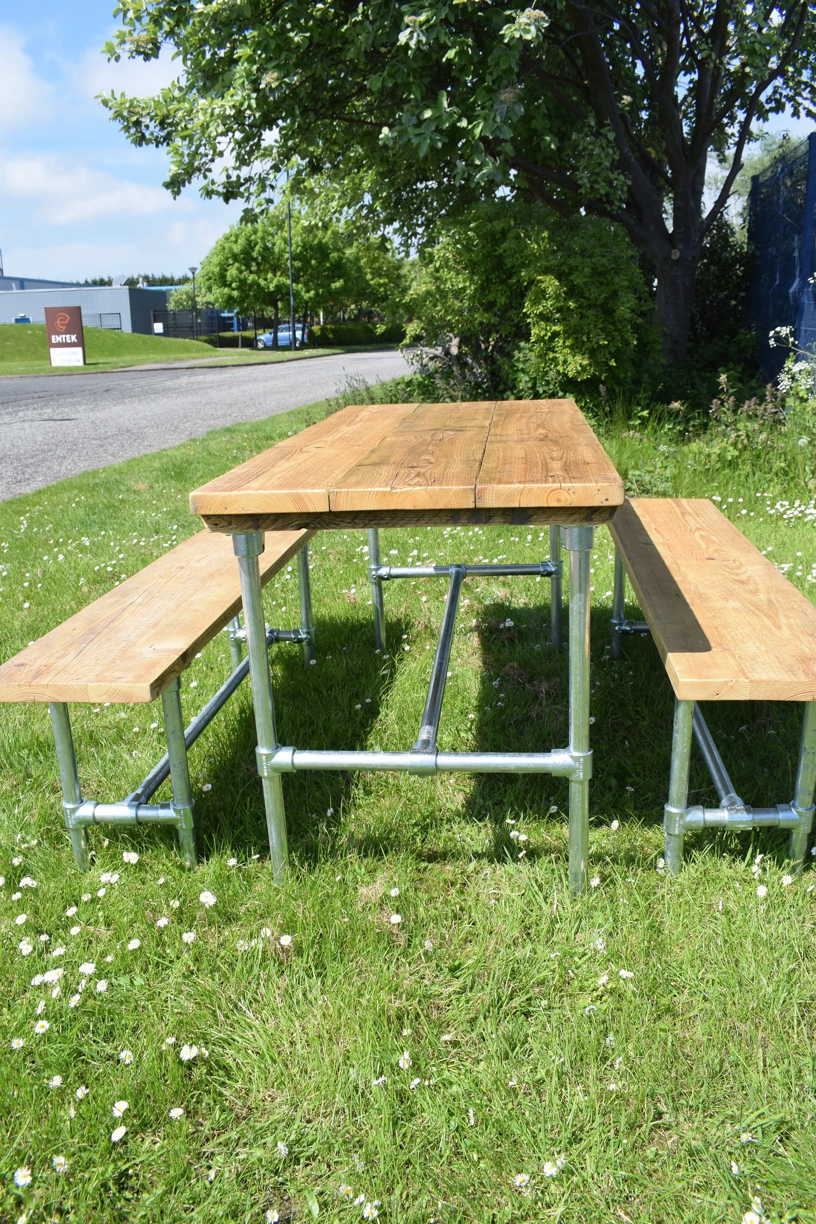 Garden Table and Benches Smoke Stack Designs