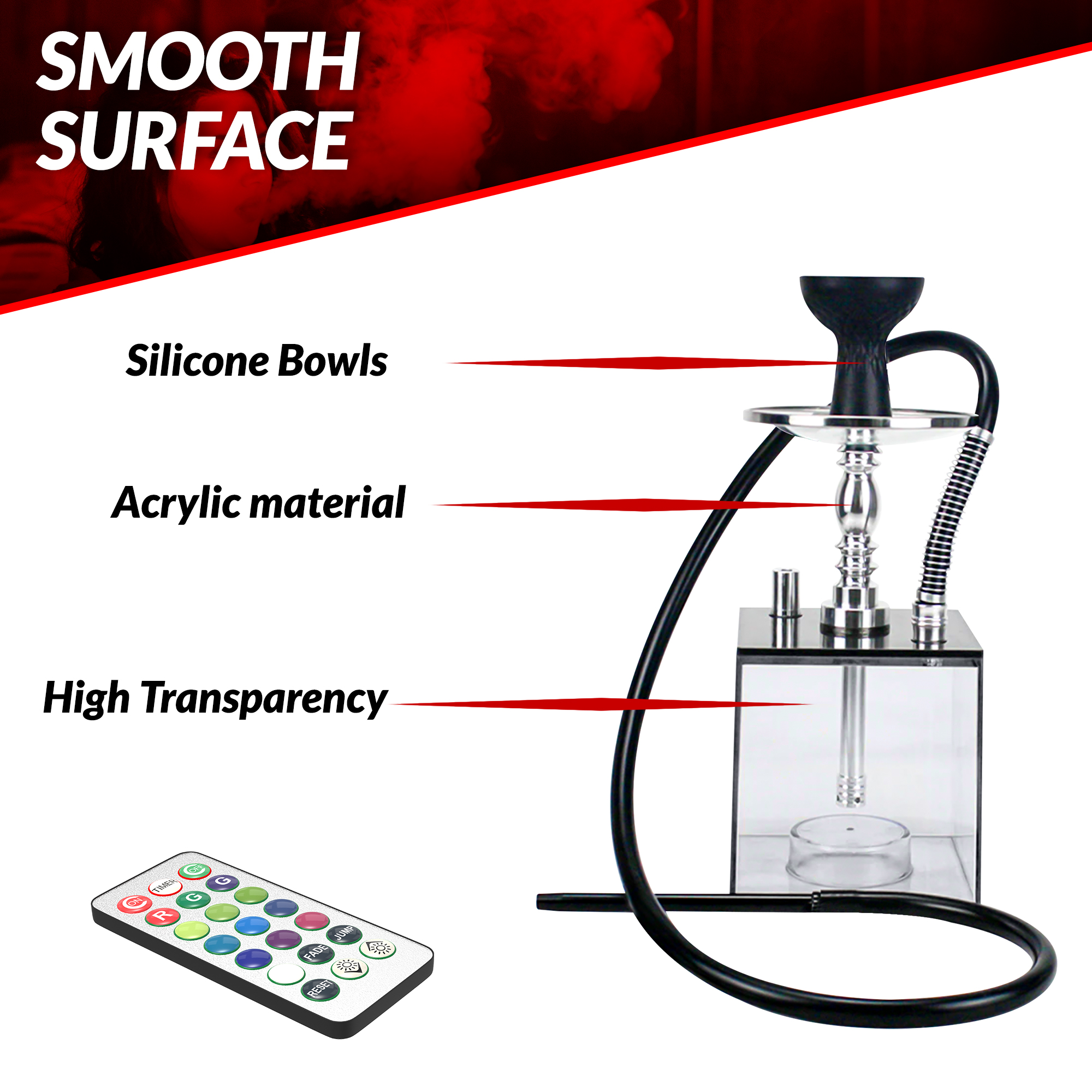 Acrylic Hookah Set