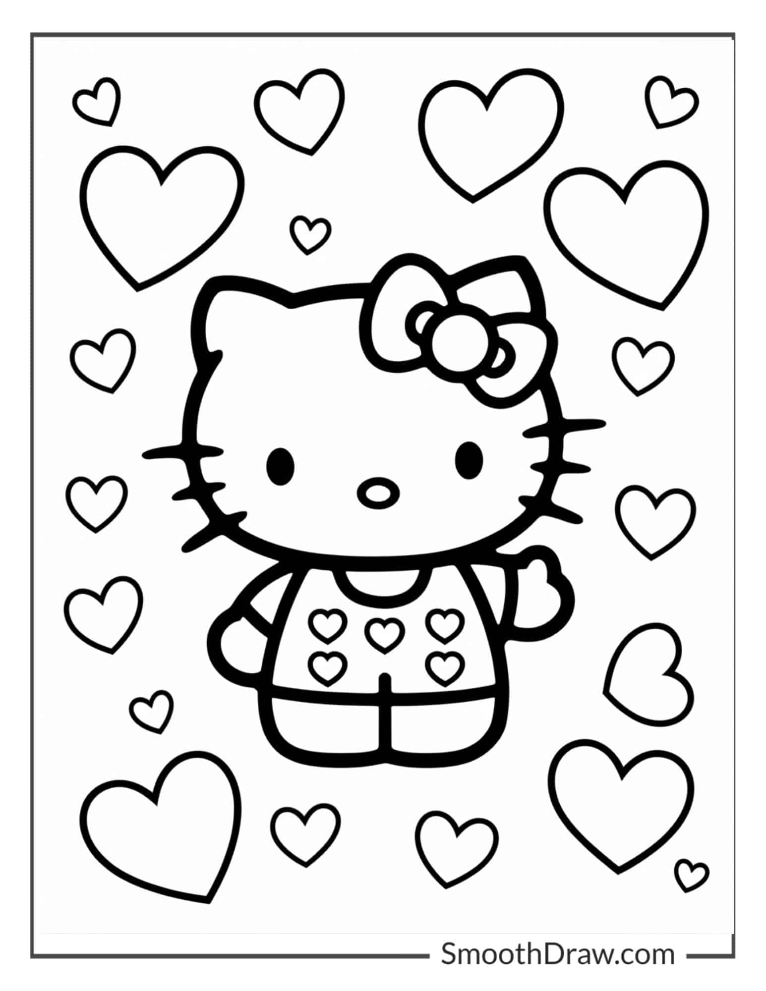 32 Hello Kitty Coloring Pages