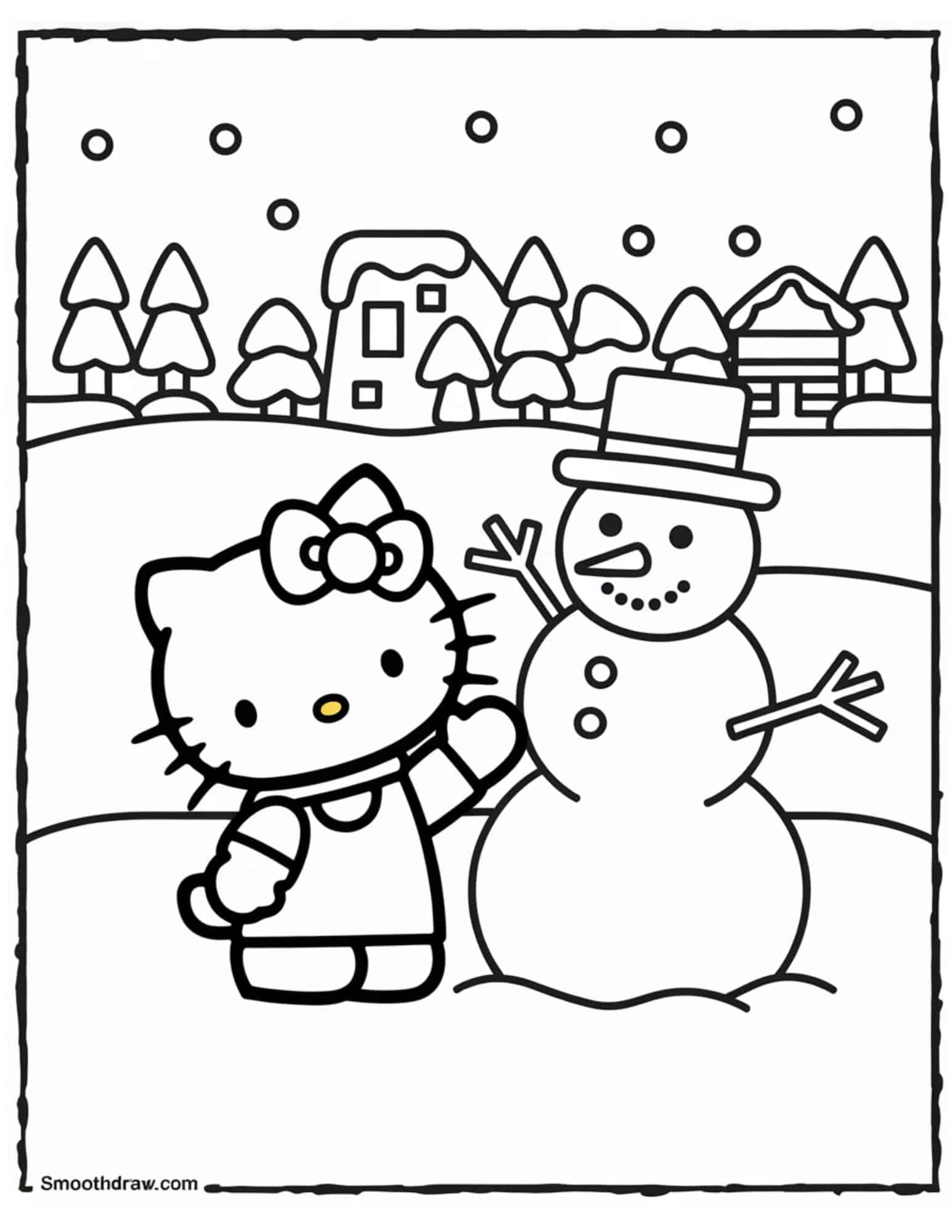 32 Hello Kitty Coloring Pages