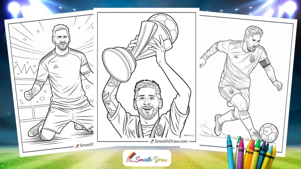 44 Lionel Messi Coloring Pages Smooth Draw
