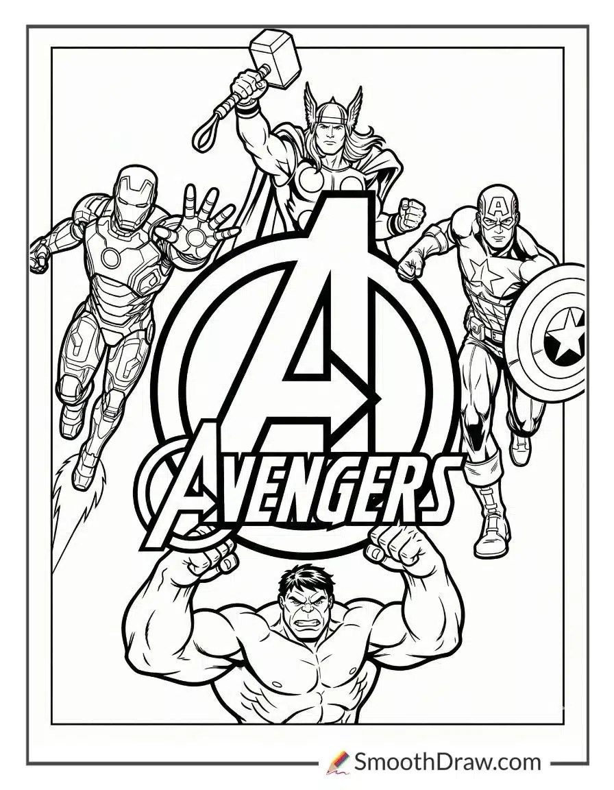 35 Avengers Coloring Pages (Free PDFs)