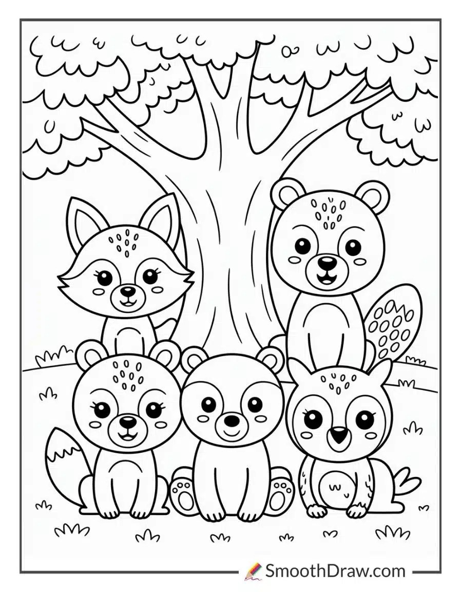52 Forest Coloring Pages Smooth Draw