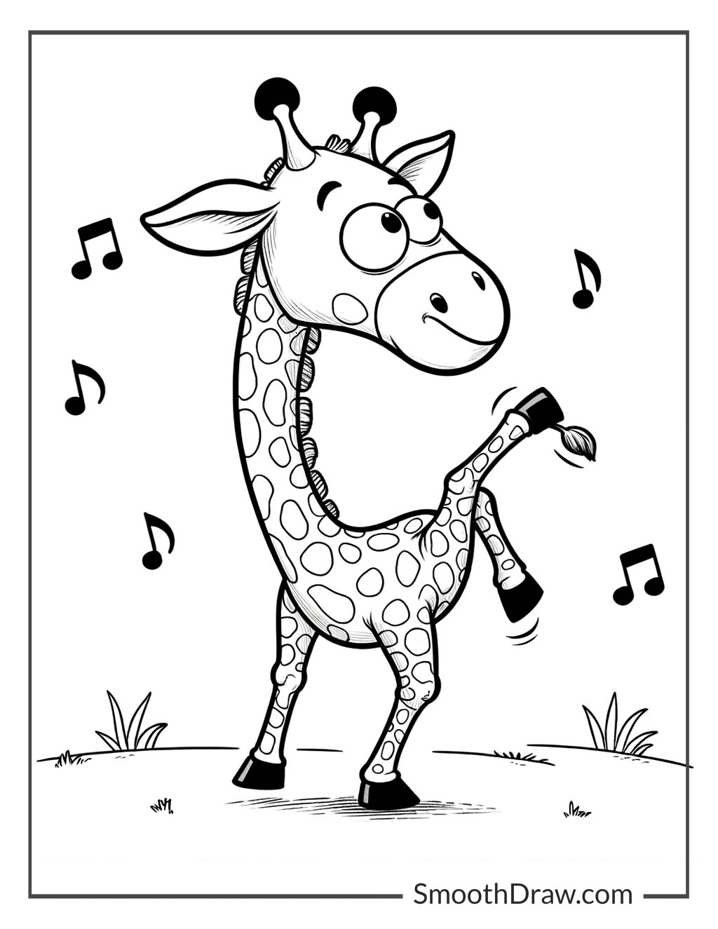 20 Giraffe Coloring Pages