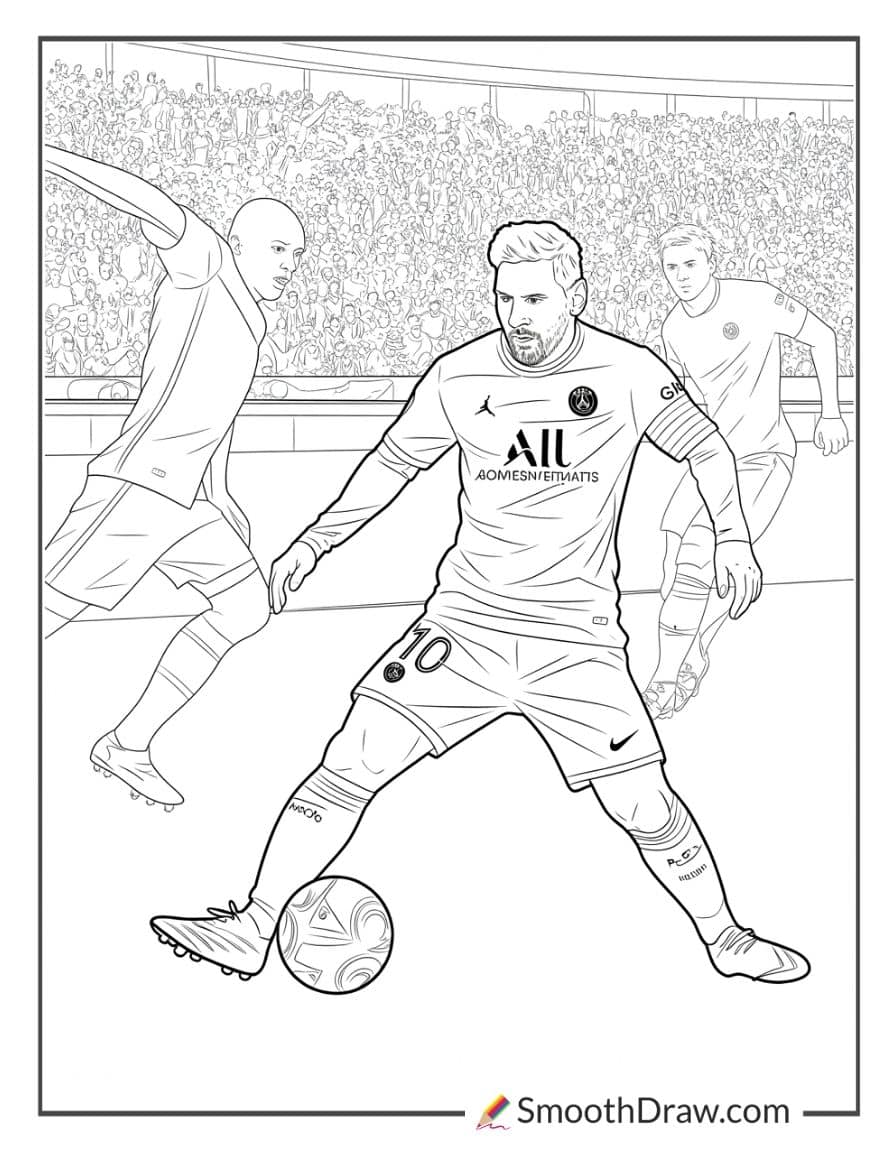 44 Lionel Messi Coloring Pages Smooth Draw