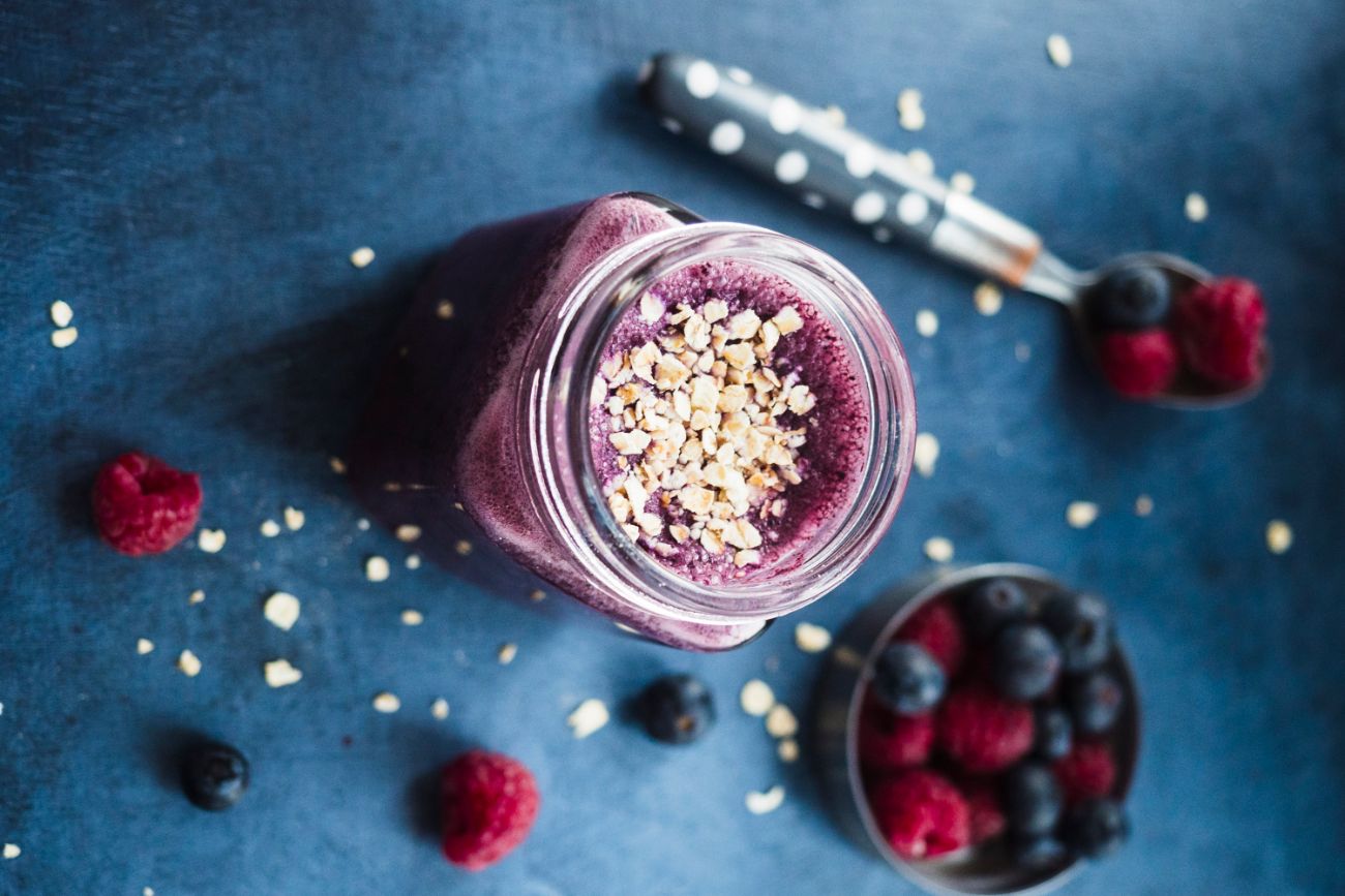 Easy Homemade Power Meal Blueberry Raspberry Smoothie King