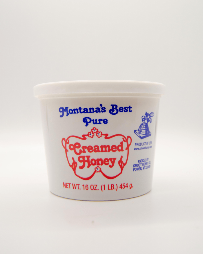 1LB Creamed Honey Case Smoot Honey