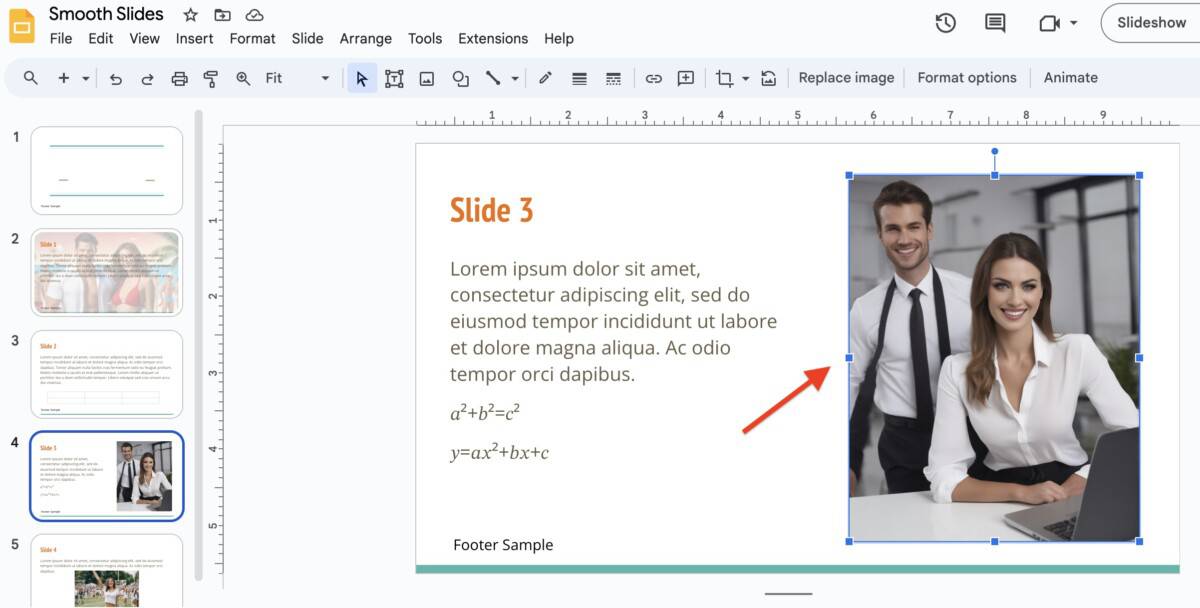 How to Move Image to Back in Google Slides