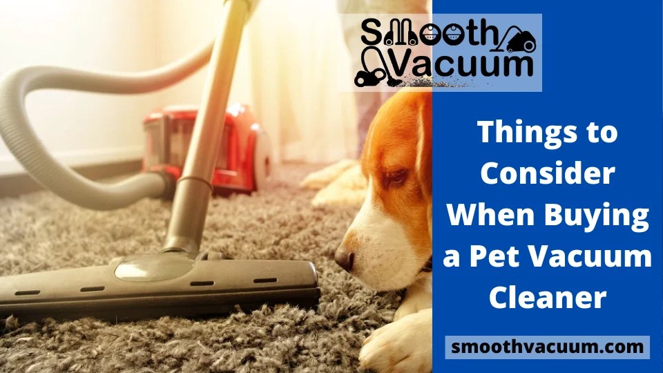 Things to Consider When Buying a Pet Vacuum Cleaner Smoothvacuum