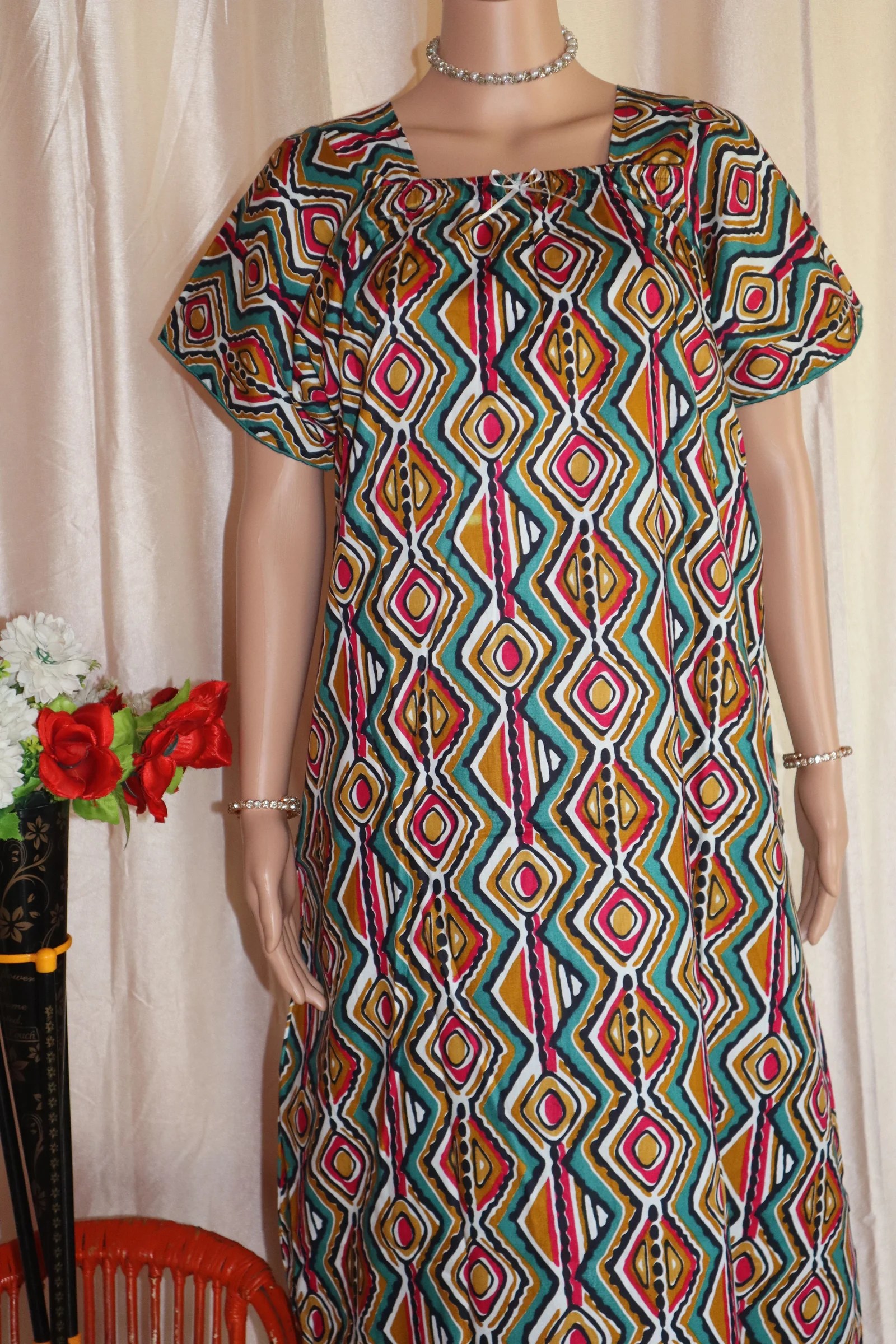 SMEG Elastic Square Neck Nighties / Maxi’s in Fashion Smortonz